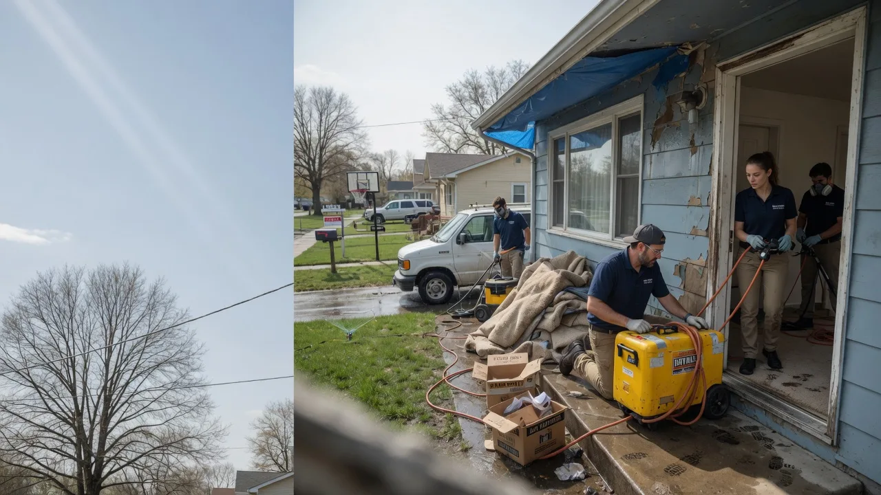 Basement Flood Cleanup in Chesterfield, IL near me